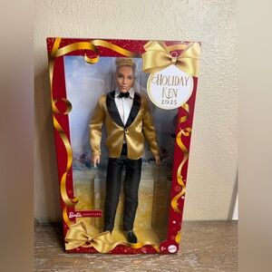 Barbie Signature 2025 Holiday Blonde Ken Collectible Fashion Doll